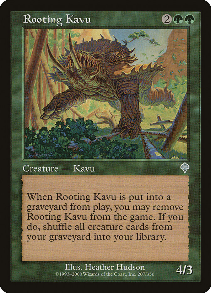 Rooting Kavu [Invasion] MTG Single Magic: The Gathering    | Red Claw Gaming