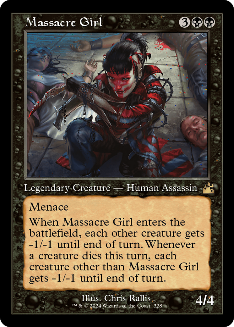 Massacre Girl (Retro) [Ravnica Remastered] MTG Single Magic: The Gathering    | Red Claw Gaming