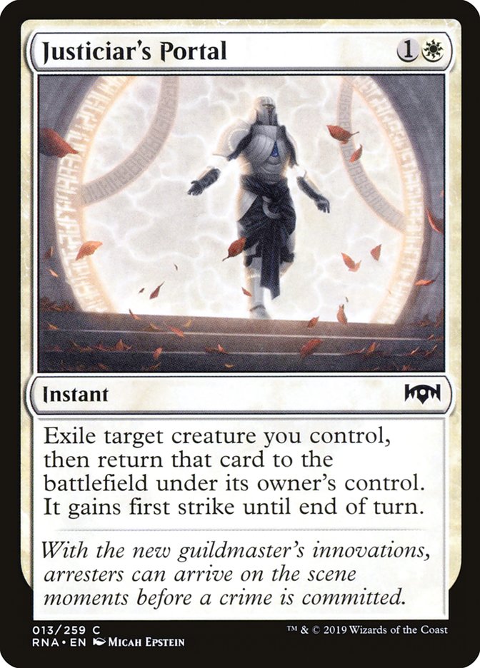 Justiciar's Portal [Ravnica Allegiance] MTG Single Magic: The Gathering    | Red Claw Gaming