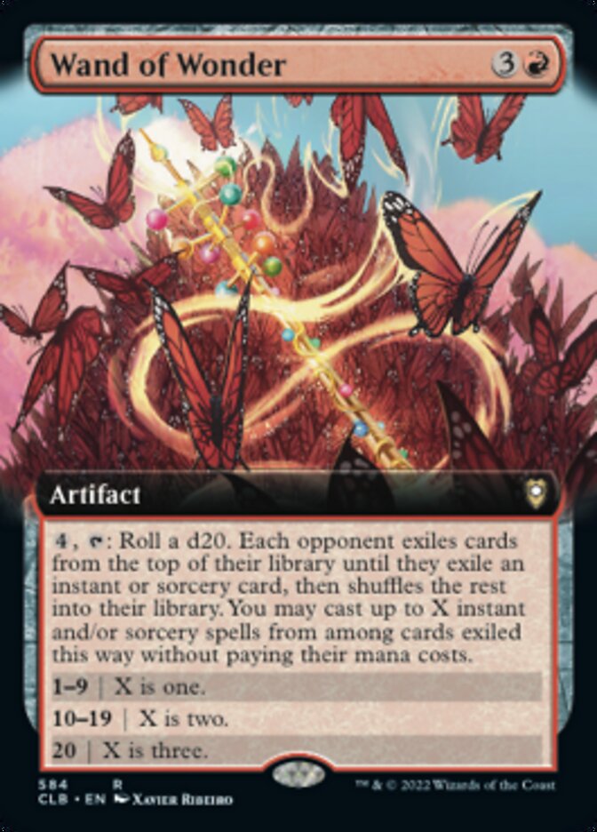 Wand of Wonder (Extended Art) [Commander Legends: Battle for Baldur's Gate] MTG Single Magic: The Gathering    | Red Claw Gaming