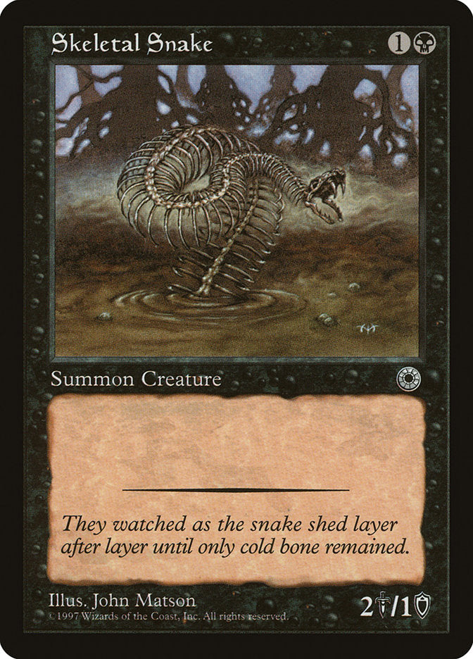 Skeletal Snake [Portal] MTG Single Magic: The Gathering    | Red Claw Gaming