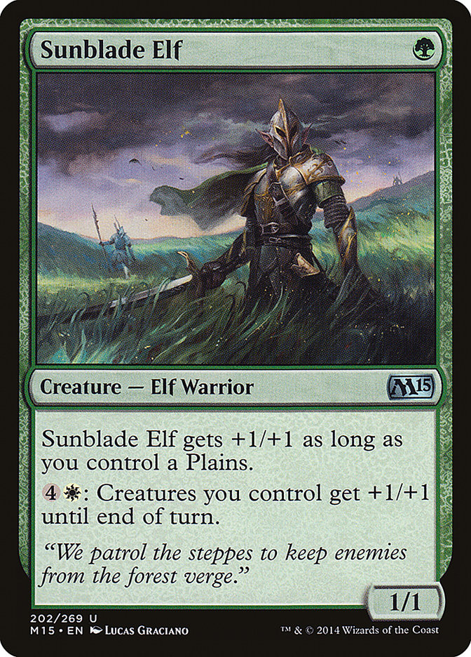 Sunblade Elf [Magic 2015] MTG Single Magic: The Gathering    | Red Claw Gaming