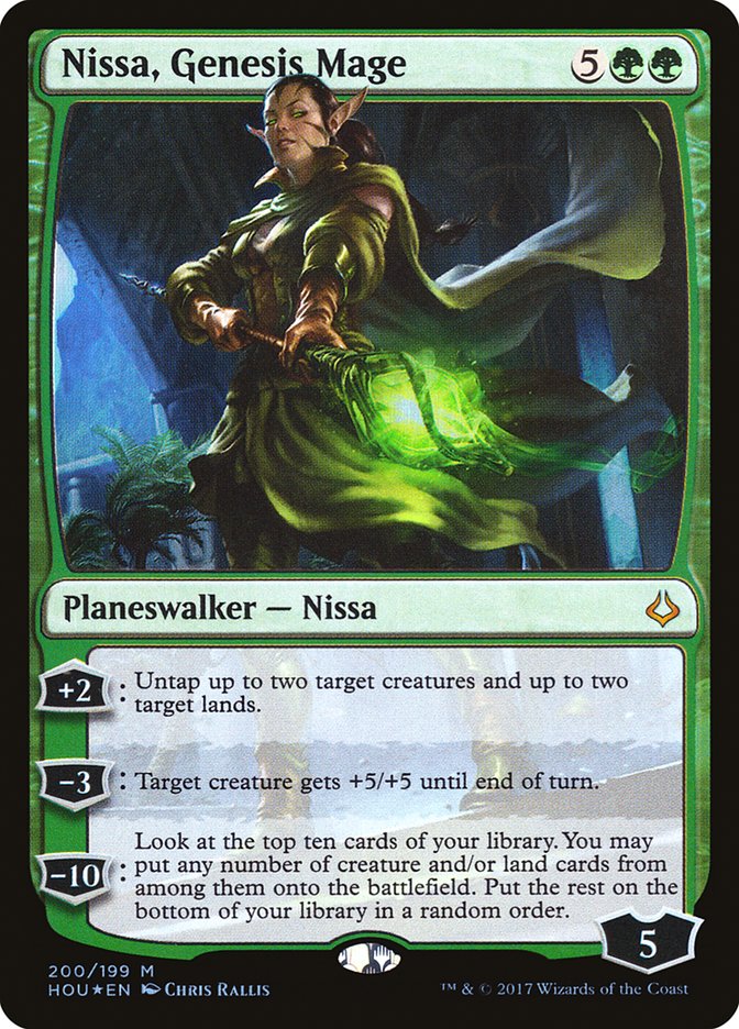 Nissa, Genesis Mage [Hour of Devastation] MTG Single Magic: The Gathering    | Red Claw Gaming