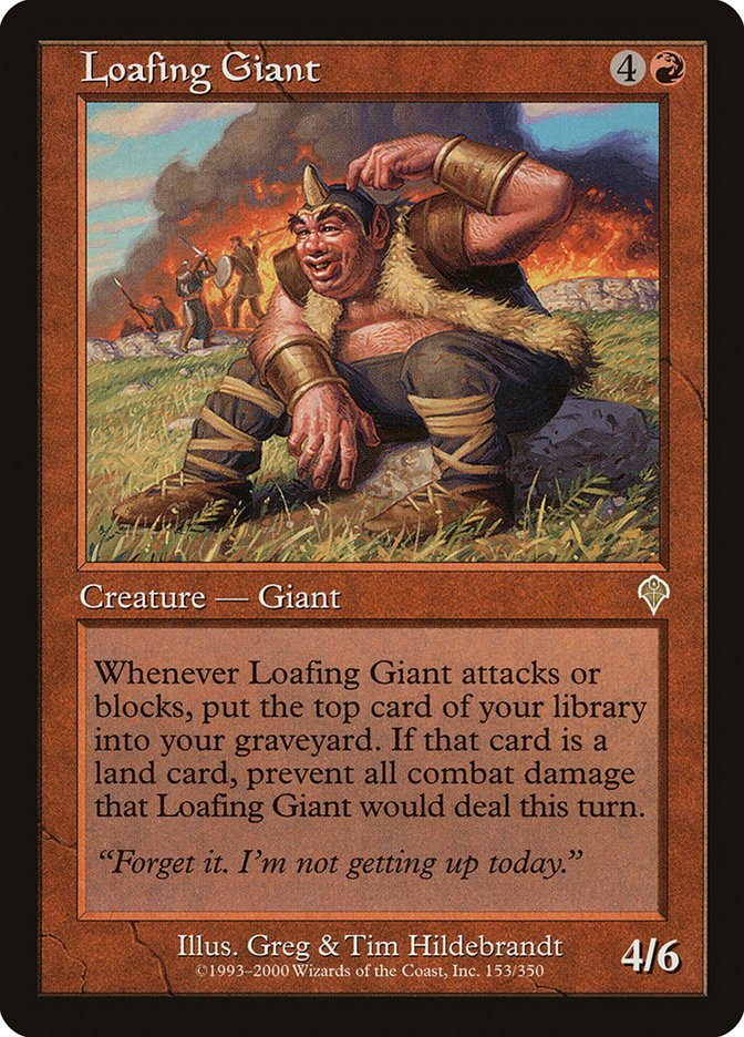 Loafing Giant [Invasion] MTG Single Magic: The Gathering    | Red Claw Gaming