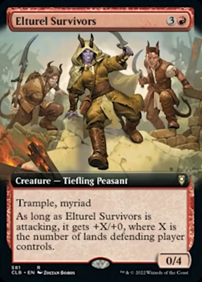 Elturel Survivors (Extended Art) [Commander Legends: Battle for Baldur's Gate] MTG Single Magic: The Gathering    | Red Claw Gaming
