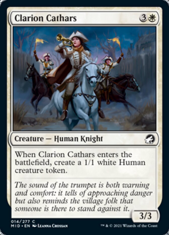 Clarion Cathars [Innistrad: Midnight Hunt] MTG Single Magic: The Gathering    | Red Claw Gaming