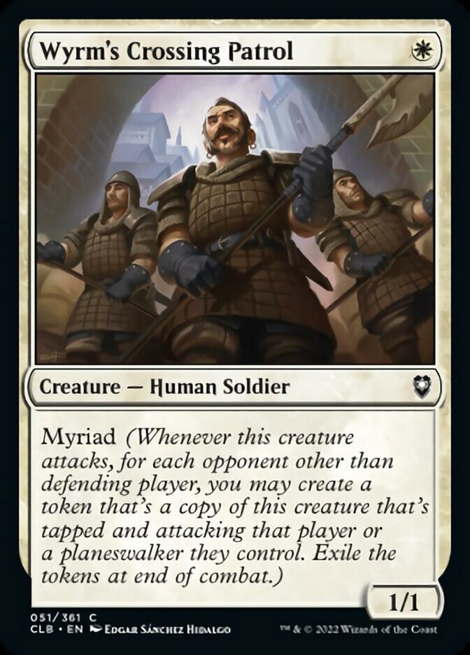 Wyrm's Crossing Patrol [Commander Legends: Battle for Baldur's Gate] MTG Single Magic: The Gathering    | Red Claw Gaming