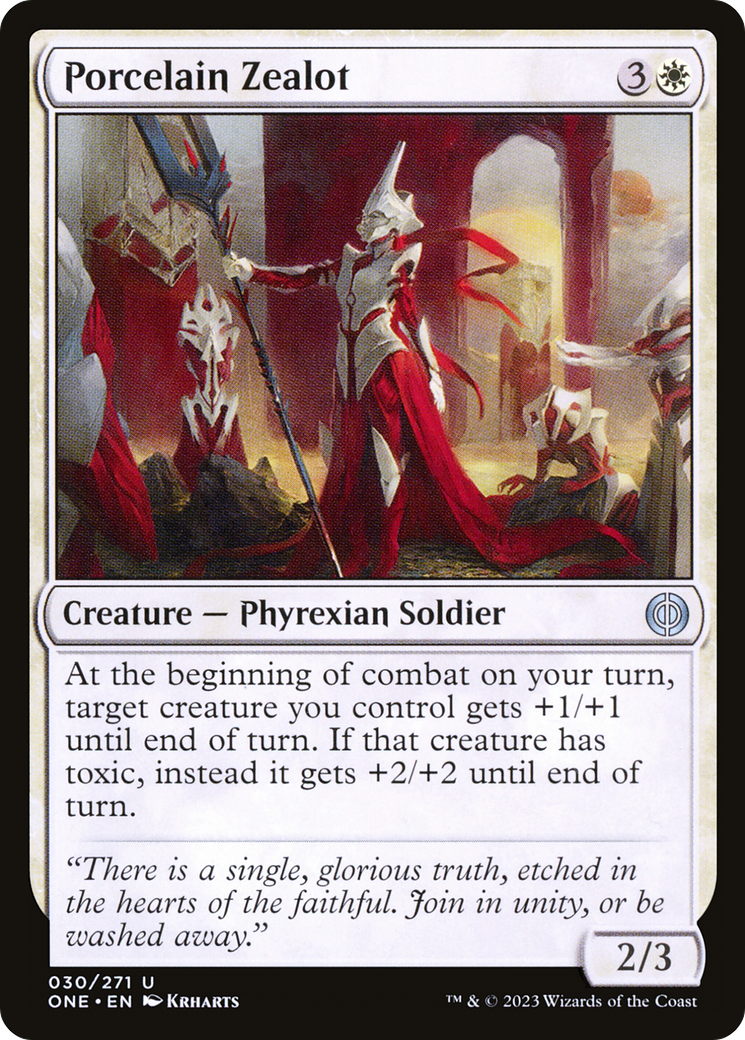 Porcelain Zealot [Phyrexia: All Will Be One] MTG Single Magic: The Gathering    | Red Claw Gaming