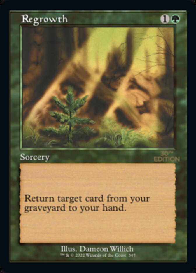Regrowth (Retro) [30th Anniversary Edition] MTG Single Magic: The Gathering    | Red Claw Gaming