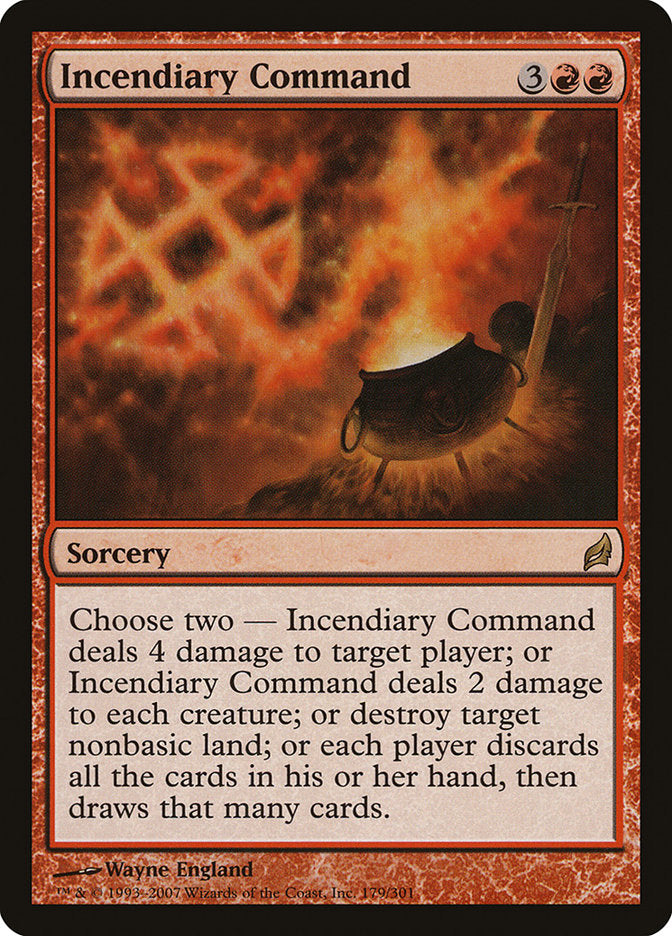 Incendiary Command [Lorwyn] MTG Single Magic: The Gathering    | Red Claw Gaming
