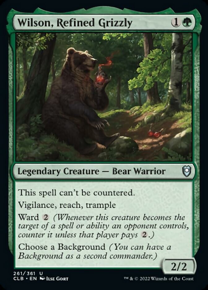 Wilson, Refined Grizzly [Commander Legends: Battle for Baldur's Gate] MTG Single Magic: The Gathering    | Red Claw Gaming