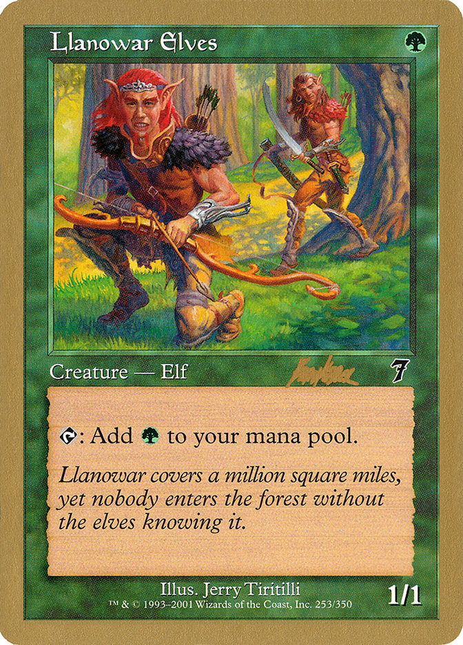 Llanowar Elves (Brian Kibler) [World Championship Decks 2002] MTG Single Magic: The Gathering    | Red Claw Gaming