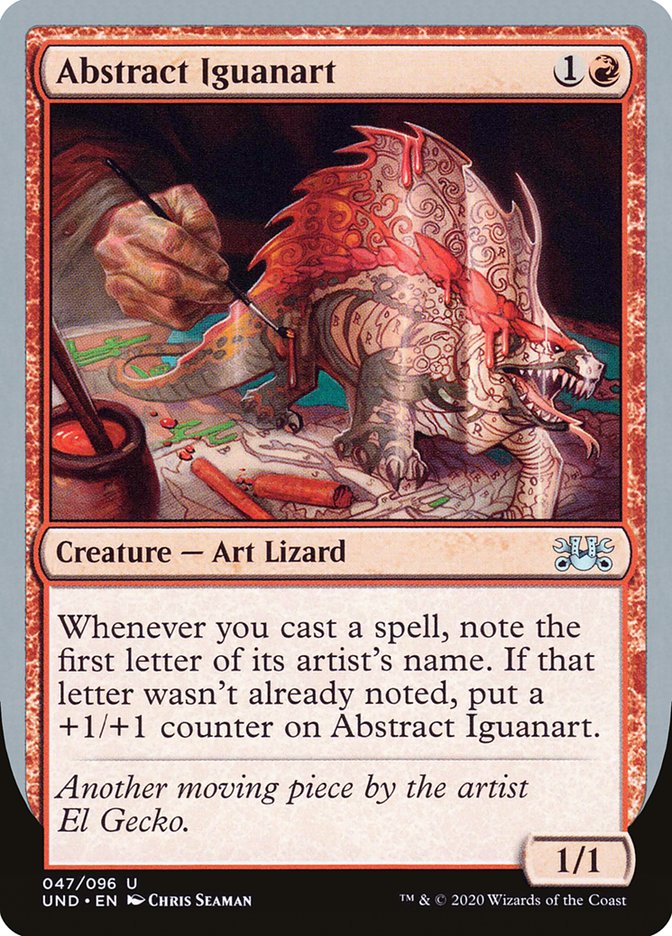 Abstract Iguanart [Unsanctioned] MTG Single Magic: The Gathering    | Red Claw Gaming