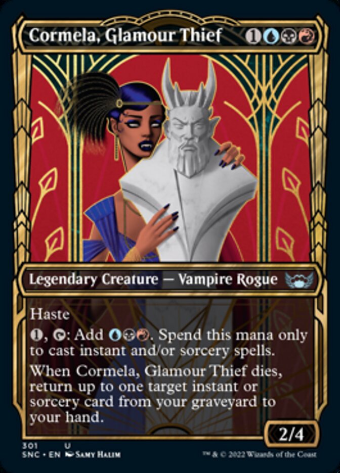 Cormela, Glamour Thief (Showcase Golden Age) [Streets of New Capenna] MTG Single Magic: The Gathering    | Red Claw Gaming