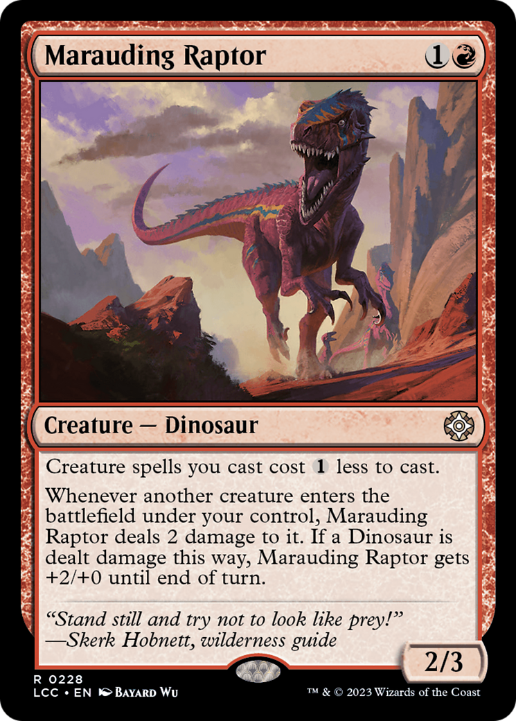 Marauding Raptor [The Lost Caverns of Ixalan Commander] MTG Single Magic: The Gathering    | Red Claw Gaming