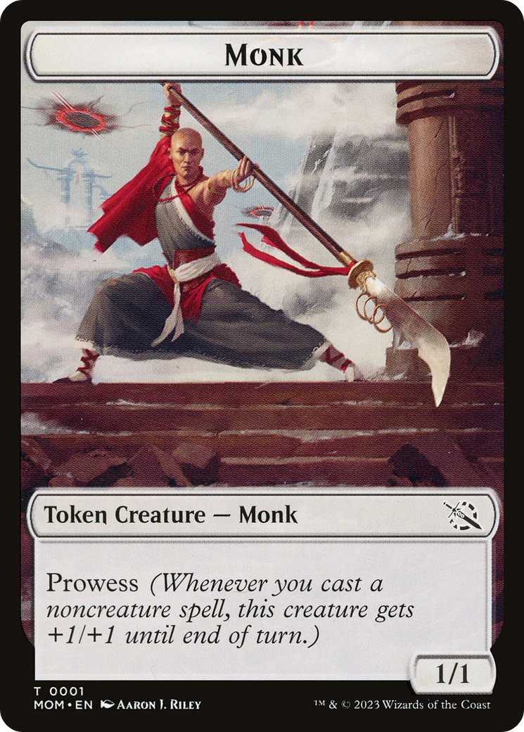 Monk // Spirit (13) Double-Sided Token [March of the Machine Tokens] MTG Single Magic: The Gathering    | Red Claw Gaming