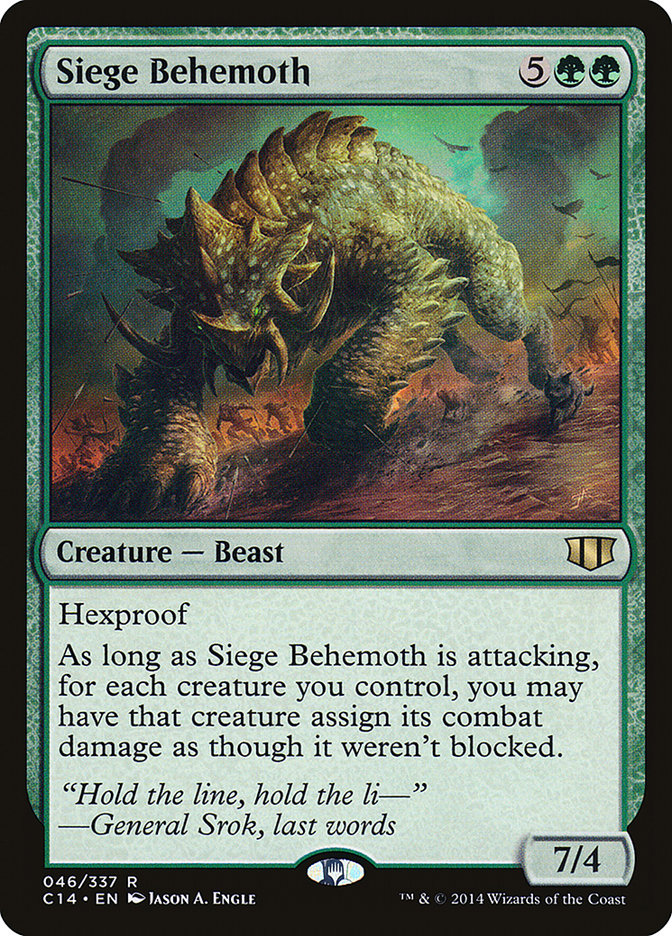 Siege Behemoth [Commander 2014] MTG Single Magic: The Gathering    | Red Claw Gaming