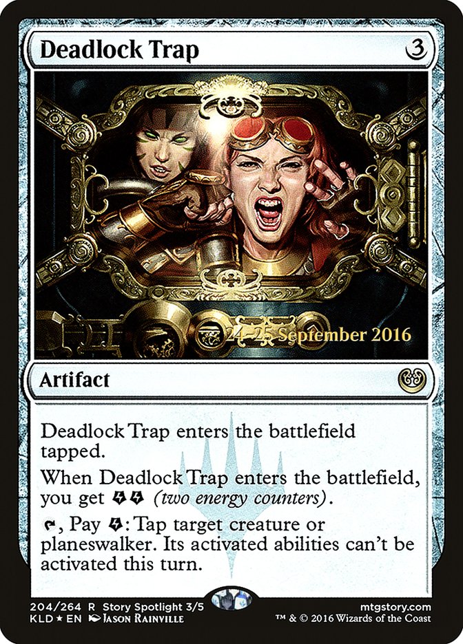 Deadlock Trap [Kaladesh Prerelease Promos] MTG Single Magic: The Gathering    | Red Claw Gaming