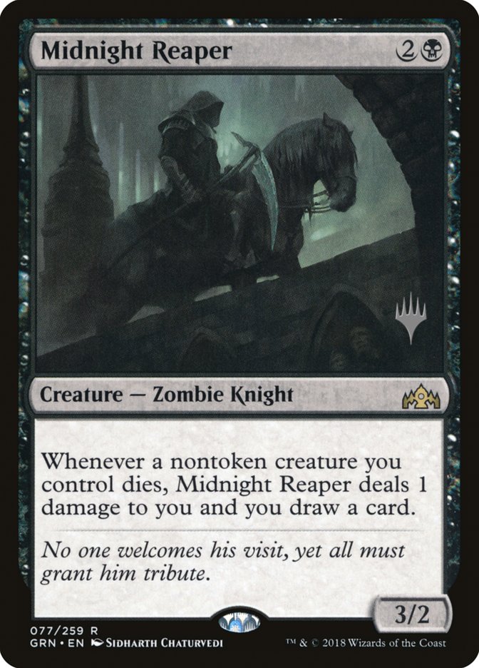 Midnight Reaper (Promo Pack) [Guilds of Ravnica Promos] MTG Single Magic: The Gathering    | Red Claw Gaming