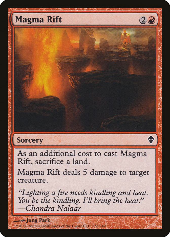 Magma Rift [Zendikar] MTG Single Magic: The Gathering    | Red Claw Gaming