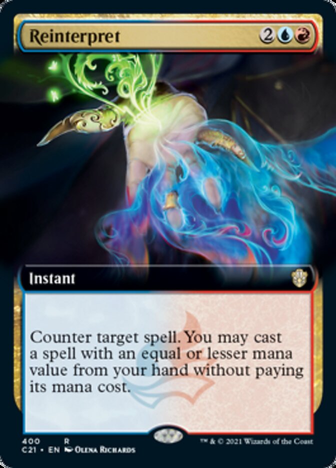 Reinterpret (Extended Art) [Commander 2021] MTG Single Magic: The Gathering    | Red Claw Gaming