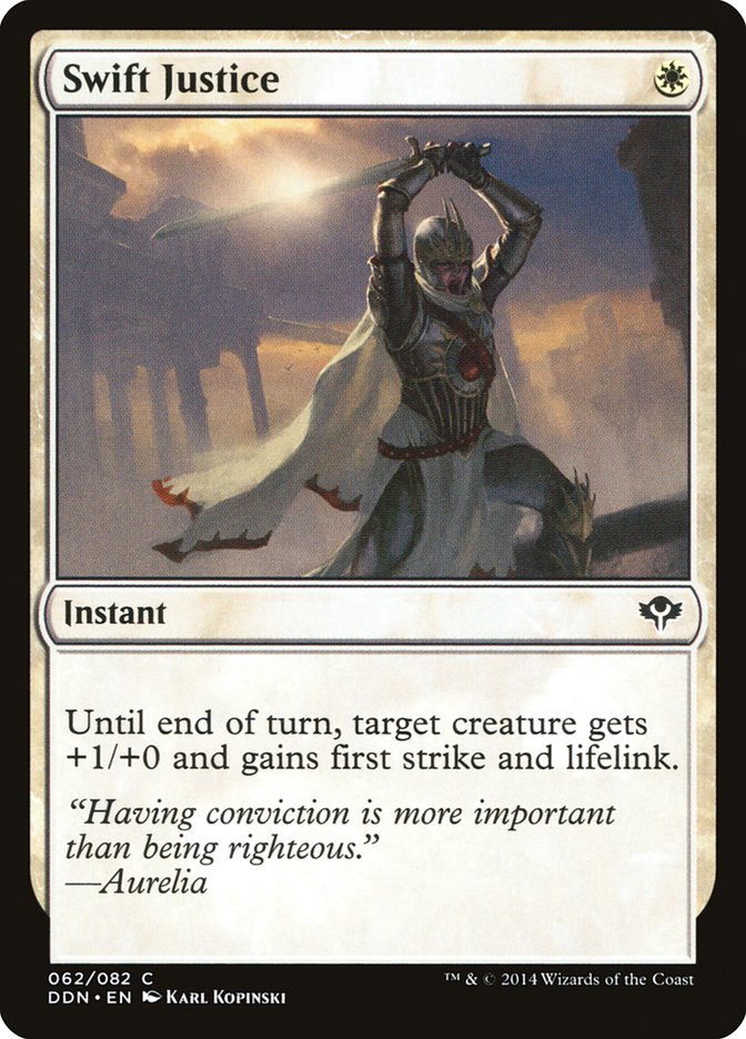 Swift Justice [Duel Decks: Speed vs. Cunning] MTG Single Magic: The Gathering    | Red Claw Gaming