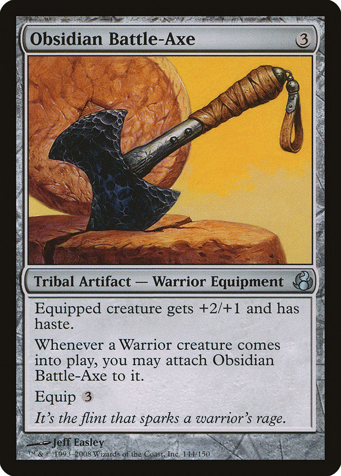 Obsidian Battle-Axe [Morningtide] MTG Single Magic: The Gathering    | Red Claw Gaming