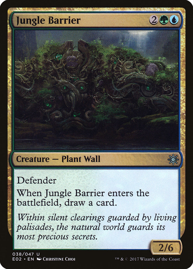 Jungle Barrier [Explorers of Ixalan] MTG Single Magic: The Gathering    | Red Claw Gaming