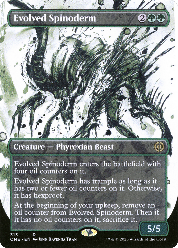 Evolved Spinoderm (Borderless Ichor) [Phyrexia: All Will Be One] MTG Single Magic: The Gathering    | Red Claw Gaming