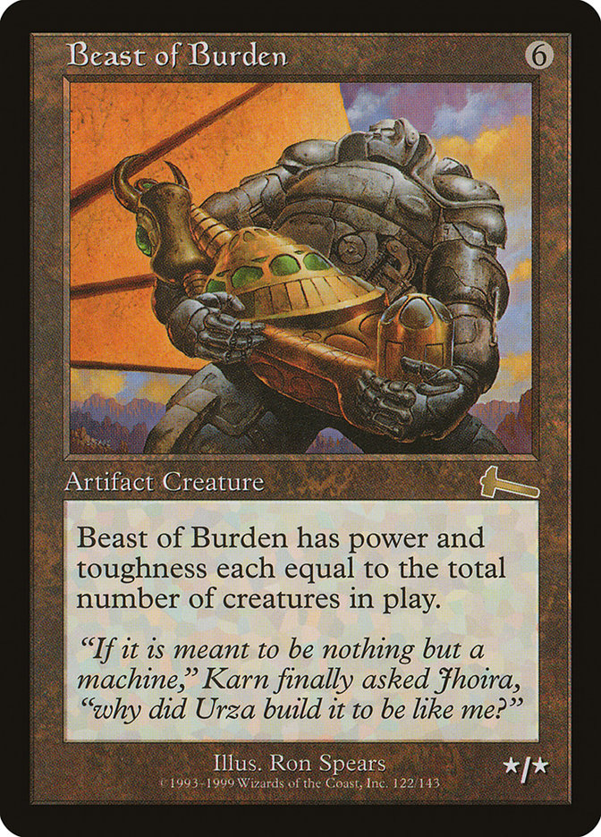 Beast of Burden [Urza's Legacy] MTG Single Magic: The Gathering    | Red Claw Gaming