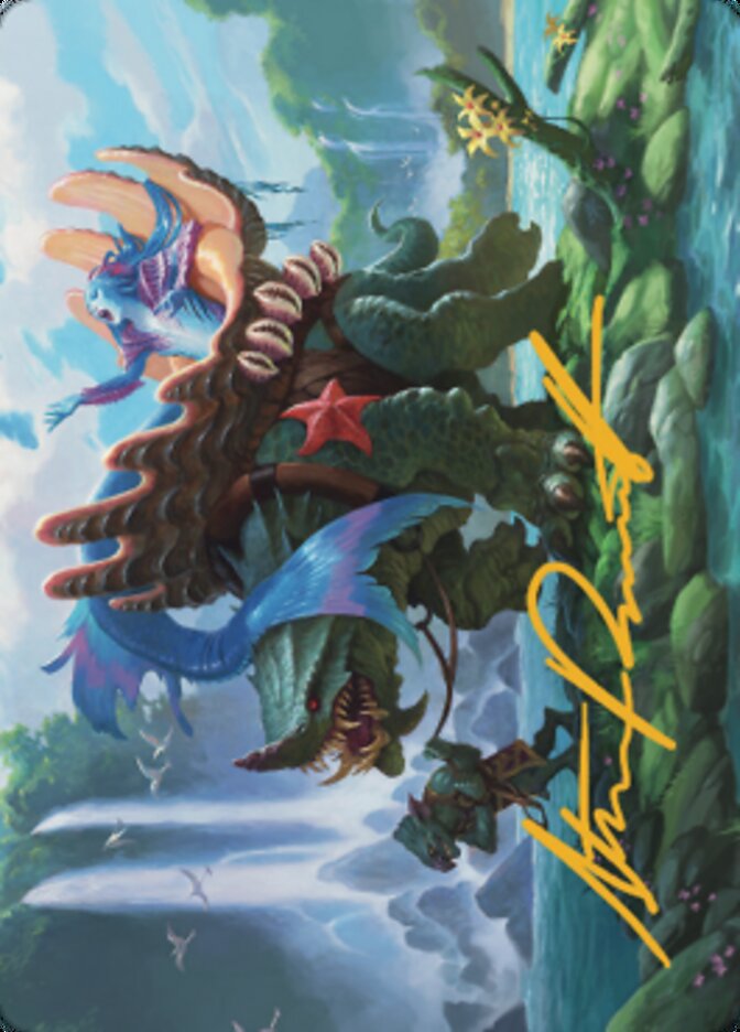 Vodalian Mindsinger Art Card (Gold-Stamped Signature) [Dominaria United Art Series] MTG Single Magic: The Gathering    | Red Claw Gaming