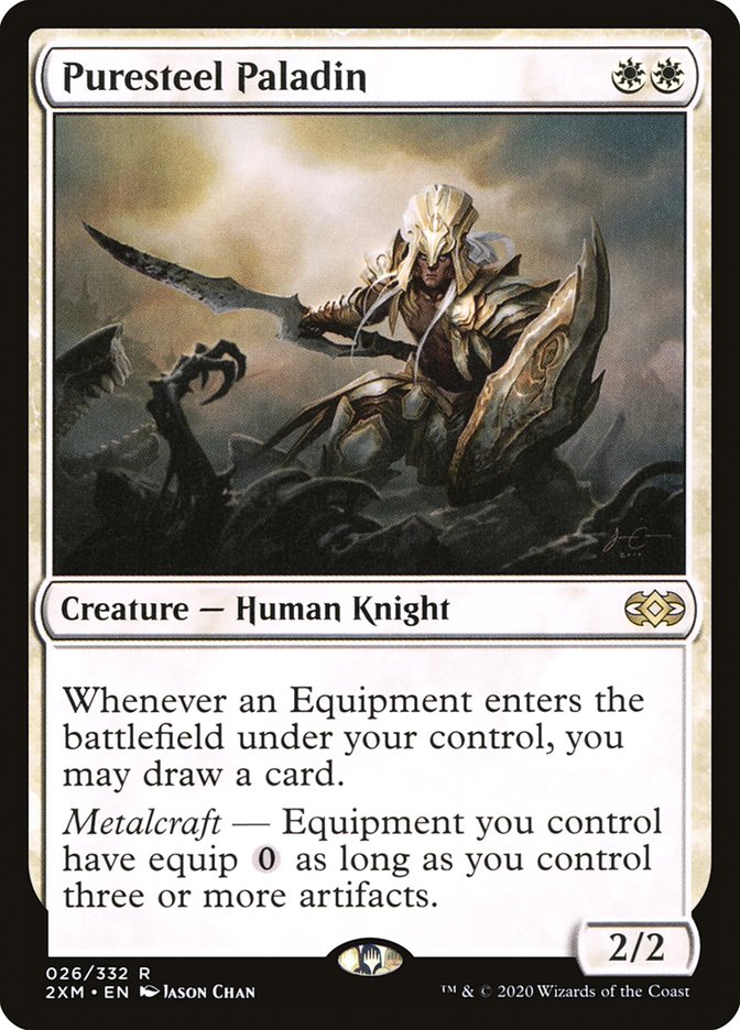 Puresteel Paladin [Double Masters] MTG Single Magic: The Gathering    | Red Claw Gaming