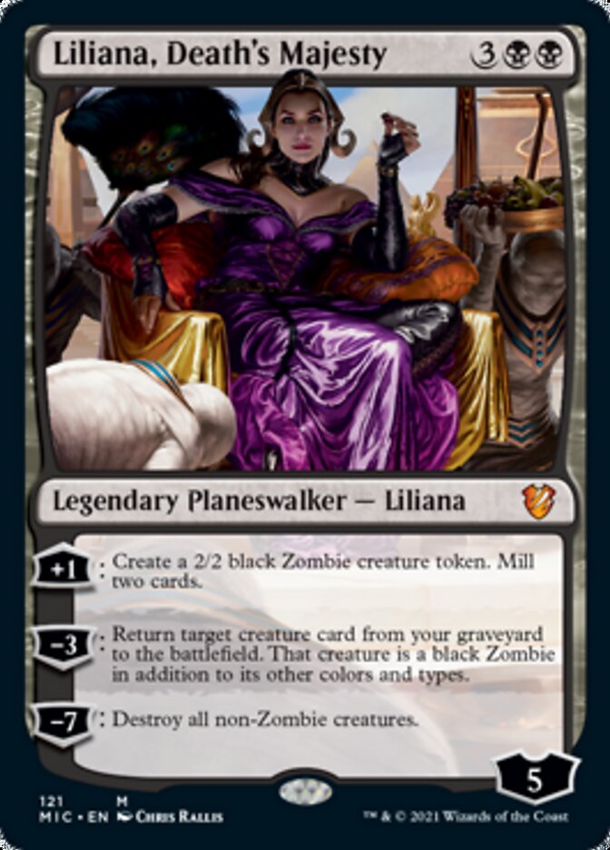 Liliana, Death's Majesty [Innistrad: Midnight Hunt Commander] MTG Single Magic: The Gathering    | Red Claw Gaming