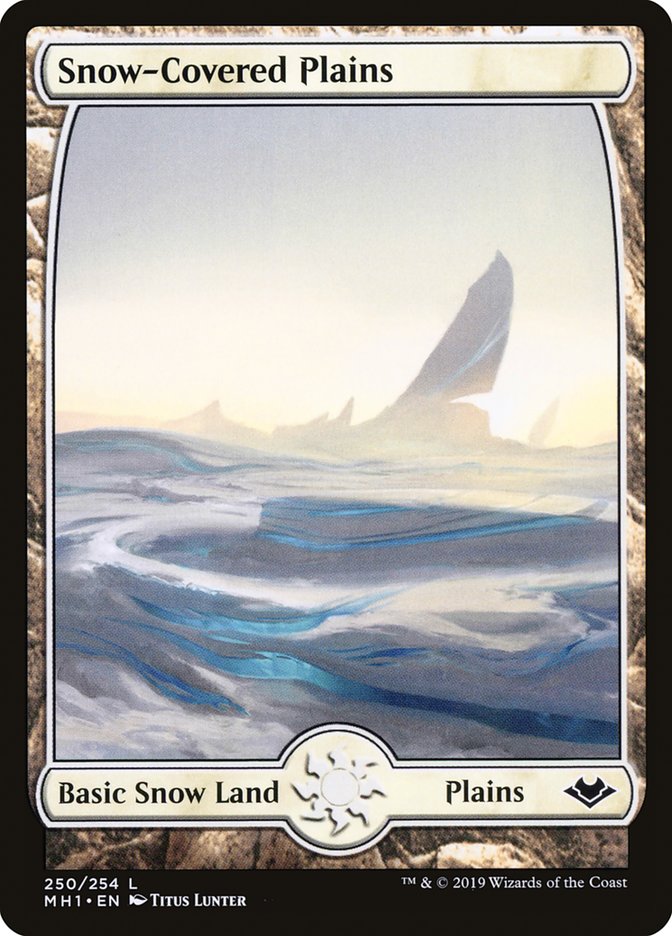 Snow-Covered Plains [Modern Horizons] MTG Single Magic: The Gathering    | Red Claw Gaming
