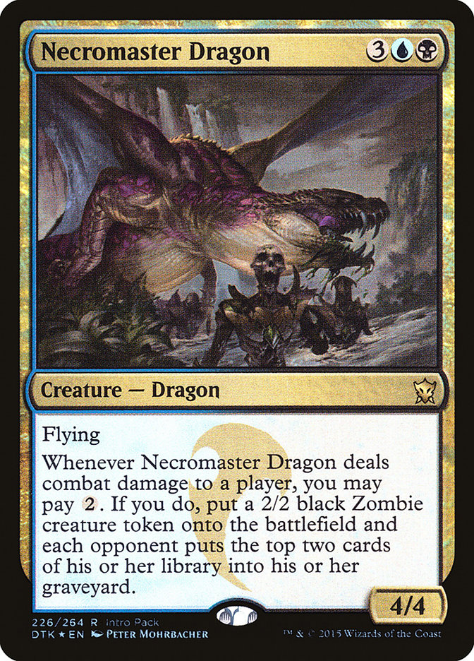 Necromaster Dragon (Intro Pack) [Dragons of Tarkir Promos] MTG Single Magic: The Gathering    | Red Claw Gaming