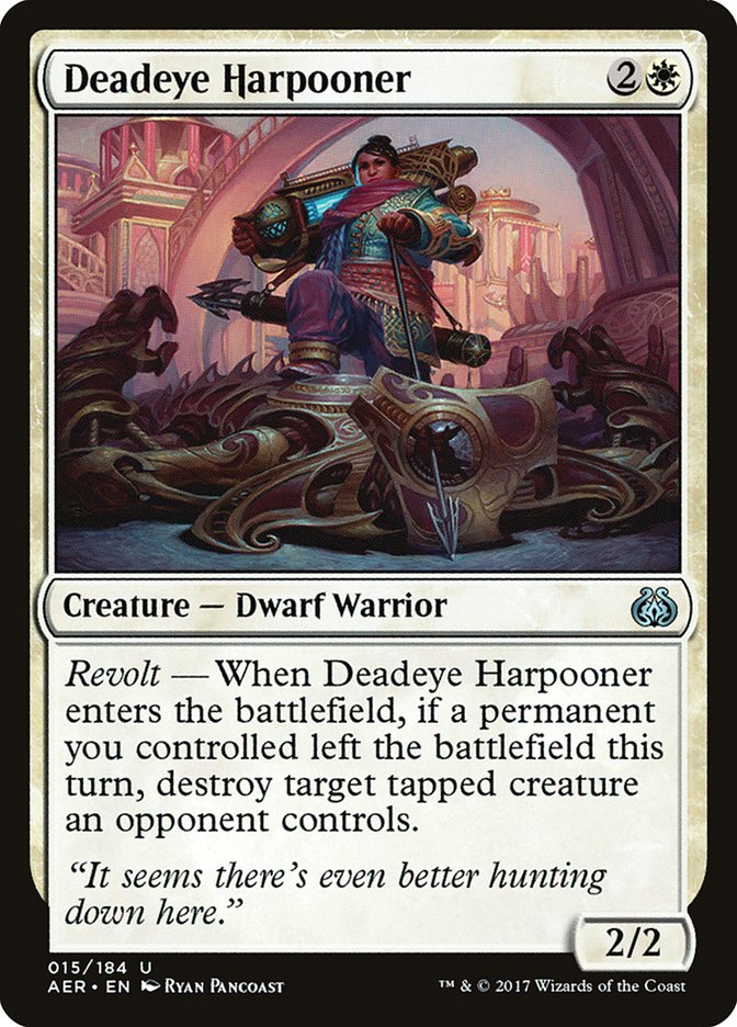 Deadeye Harpooner [Aether Revolt] MTG Single Magic: The Gathering    | Red Claw Gaming