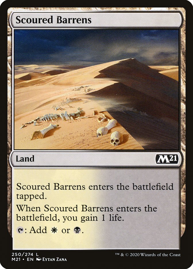 Scoured Barrens [Core Set 2021] MTG Single Magic: The Gathering    | Red Claw Gaming