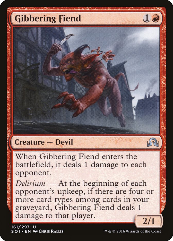 Gibbering Fiend [Shadows over Innistrad] MTG Single Magic: The Gathering    | Red Claw Gaming