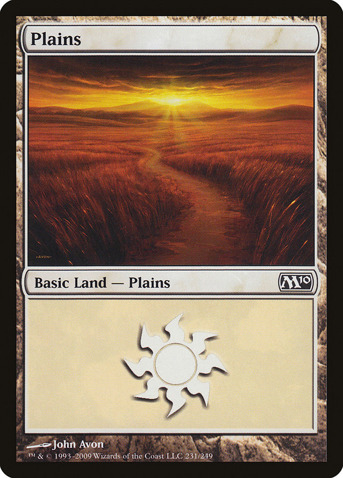 Plains (231) [Magic 2010] MTG Single Magic: The Gathering    | Red Claw Gaming