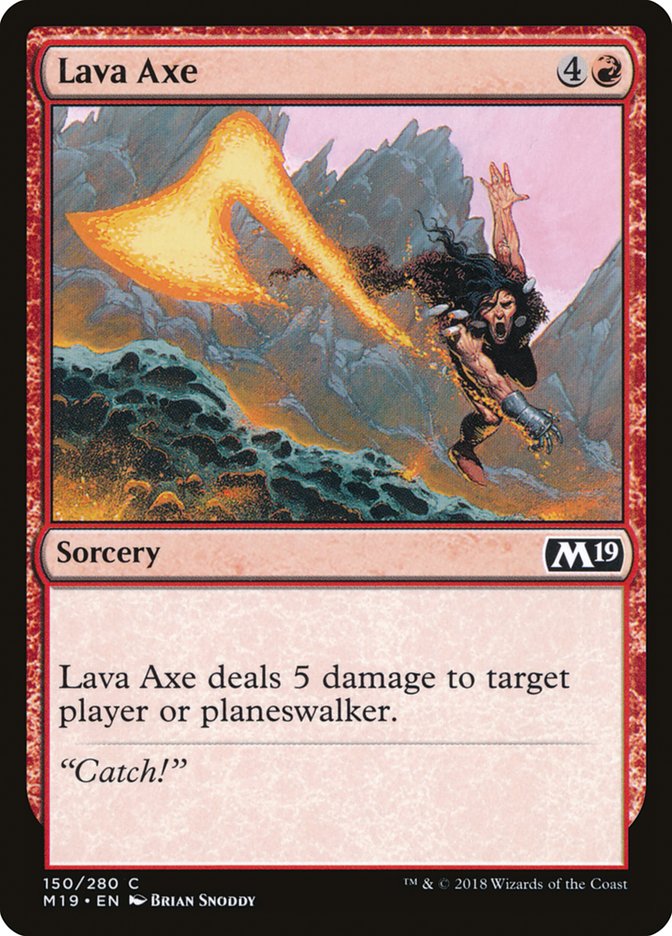 Lava Axe [Core Set 2019] MTG Single Magic: The Gathering    | Red Claw Gaming