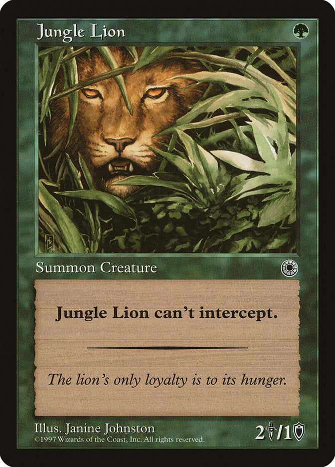 Jungle Lion [Portal] MTG Single Magic: The Gathering    | Red Claw Gaming