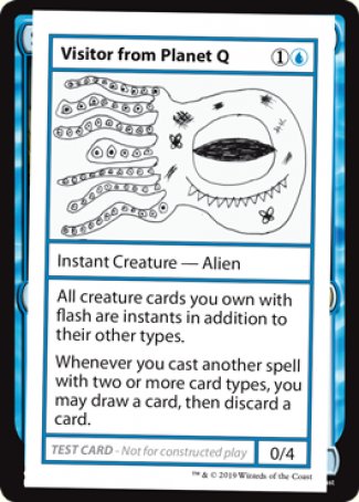 Visitor from Planet Q (2021 Edition) [Mystery Booster Playtest Cards] MTG Single Magic: The Gathering    | Red Claw Gaming