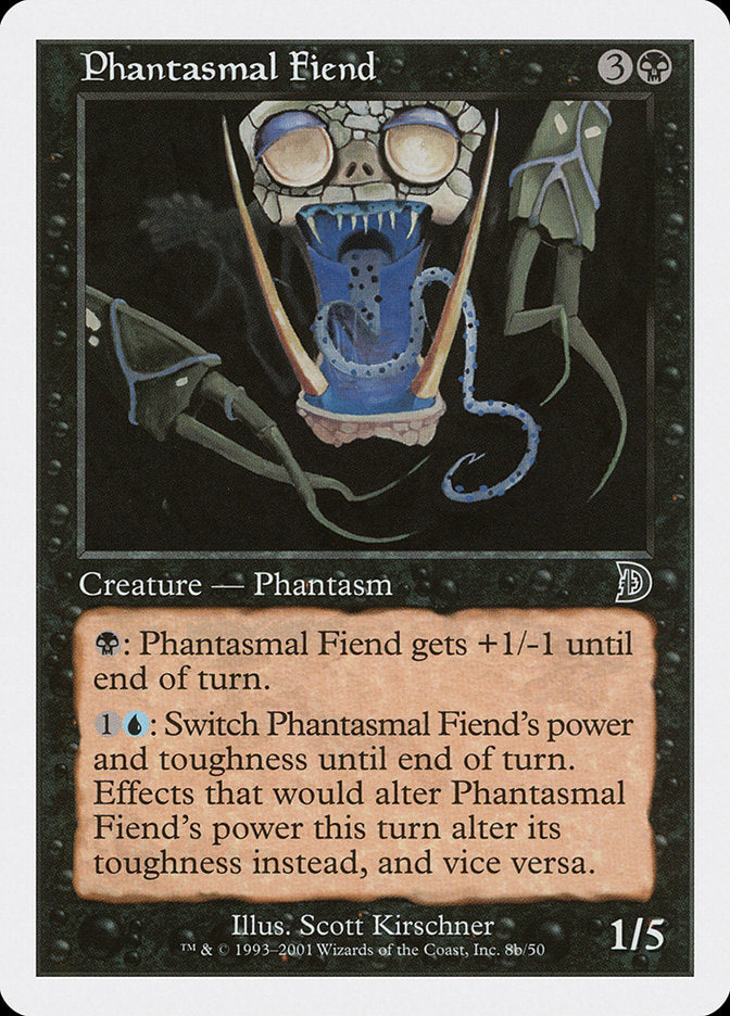 Phantasmal Fiend (Black Background) [Deckmasters] MTG Single Magic: The Gathering    | Red Claw Gaming