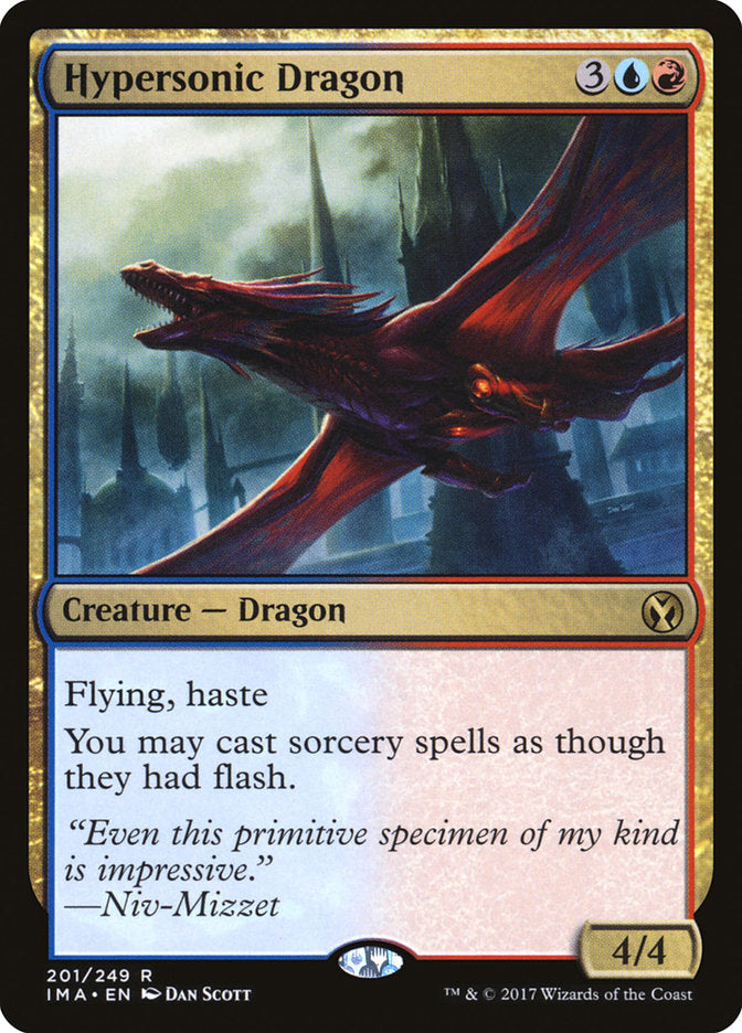 Hypersonic Dragon [Iconic Masters] MTG Single Magic: The Gathering    | Red Claw Gaming