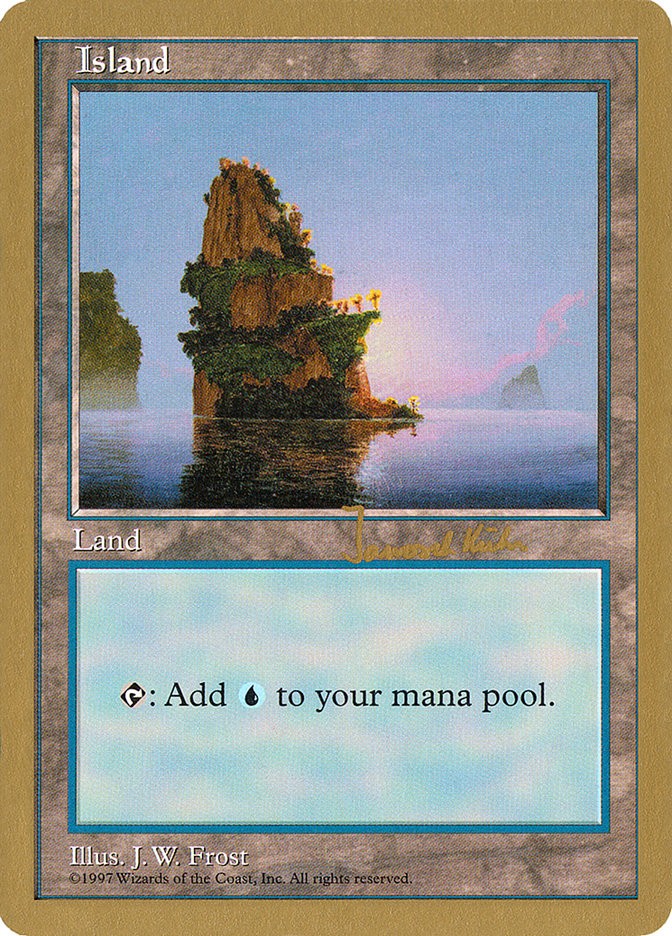 Island (jk435) (Janosch Kuhn) [World Championship Decks 1997] MTG Single Magic: The Gathering    | Red Claw Gaming