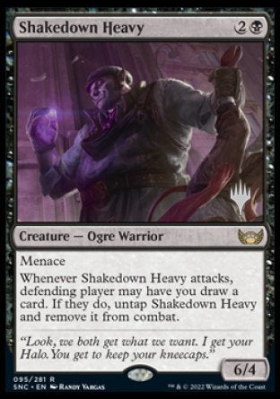 Shakedown Heavy (Promo Pack) [Streets of New Capenna Promos] MTG Single Magic: The Gathering    | Red Claw Gaming