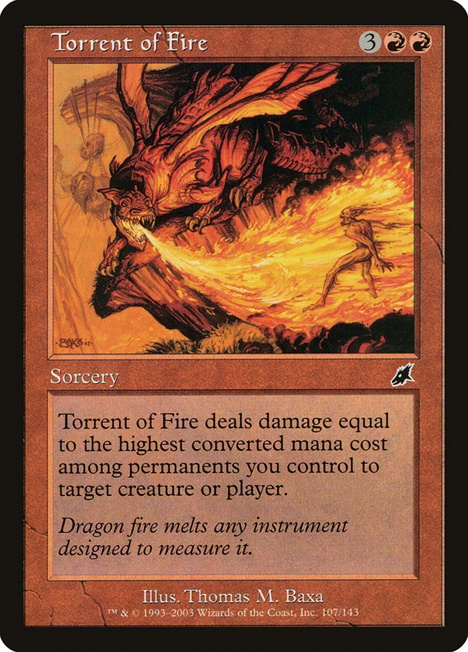 Torrent of Fire [Scourge] MTG Single Magic: The Gathering    | Red Claw Gaming