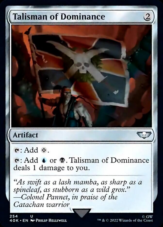 Talisman of Dominance (254) (Surge Foil) [Warhammer 40,000] MTG Single Magic: The Gathering    | Red Claw Gaming
