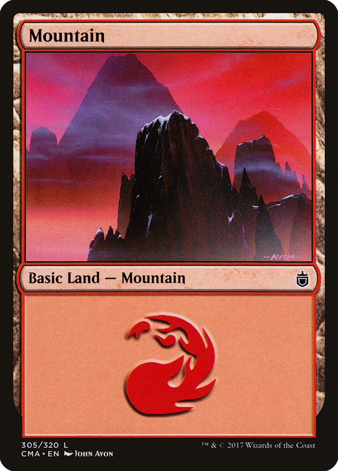 Mountain (305) [Commander Anthology] MTG Single Magic: The Gathering    | Red Claw Gaming