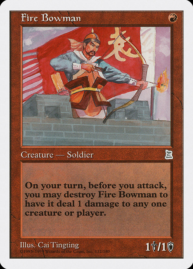 Fire Bowman [Portal Three Kingdoms] MTG Single Magic: The Gathering    | Red Claw Gaming